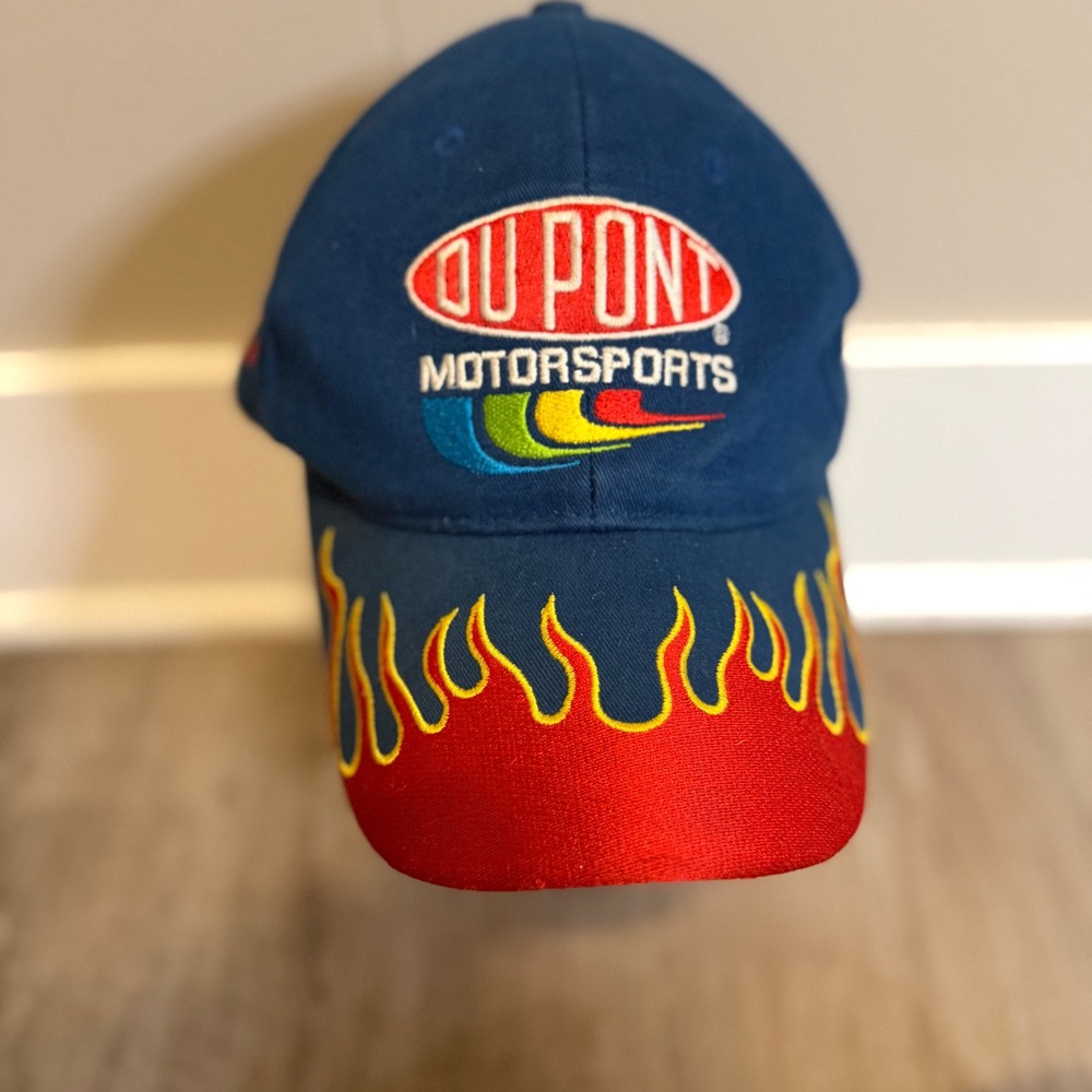 Vintage Jeff Gordon 24 DuPont Motorsports Flame Hat Winners Circle NASCAR Cap